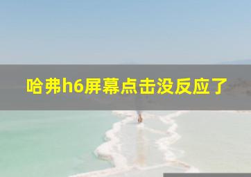 哈弗h6屏幕点击没反应了