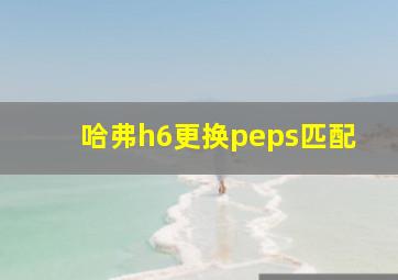 哈弗h6更换peps匹配