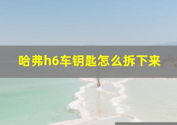 哈弗h6车钥匙怎么拆下来