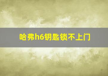 哈弗h6钥匙锁不上门