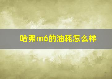 哈弗m6的油耗怎么样