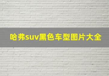 哈弗suv黑色车型图片大全