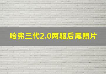 哈弗三代2.0两驱后尾照片