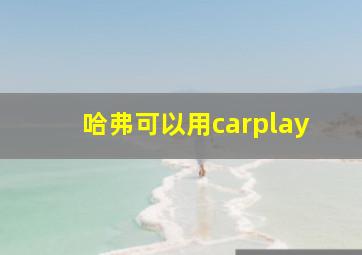 哈弗可以用carplay