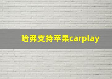 哈弗支持苹果carplay