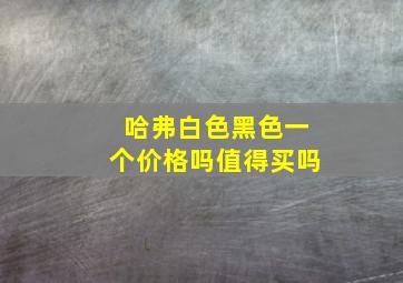 哈弗白色黑色一个价格吗值得买吗