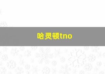 哈灵顿tno