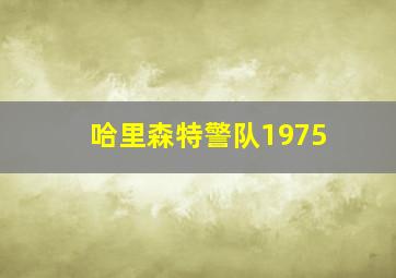 哈里森特警队1975