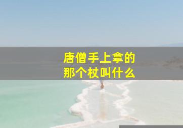 唐僧手上拿的那个杖叫什么