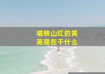 唱映山红的黄英现在干什么