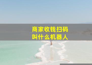 商家收钱扫码叫什么机器人