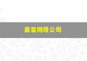 嘉音网络公司