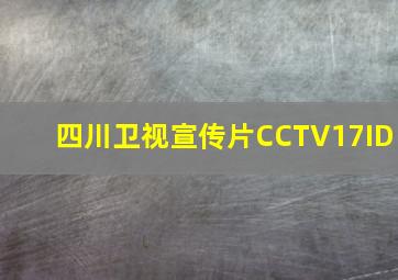 四川卫视宣传片CCTV17ID