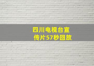 四川电视台宣传片57秒回放