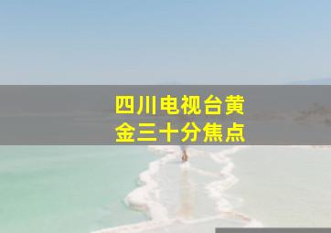 四川电视台黄金三十分焦点