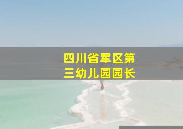 四川省军区第三幼儿园园长