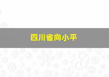 四川省向小平