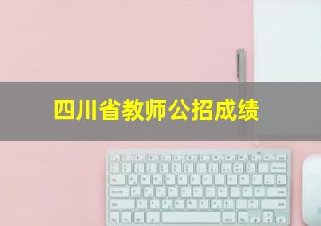 四川省教师公招成绩