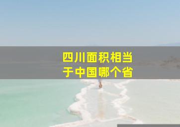 四川面积相当于中国哪个省