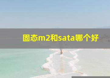 固态m2和sata哪个好