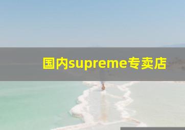 国内supreme专卖店