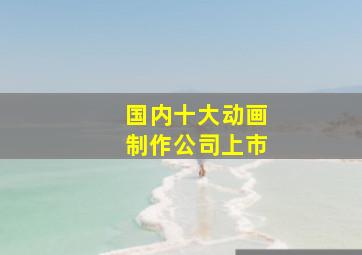 国内十大动画制作公司上市