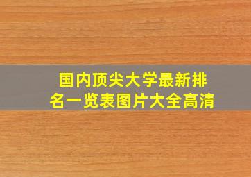 国内顶尖大学最新排名一览表图片大全高清