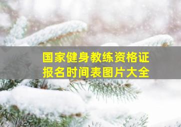 国家健身教练资格证报名时间表图片大全