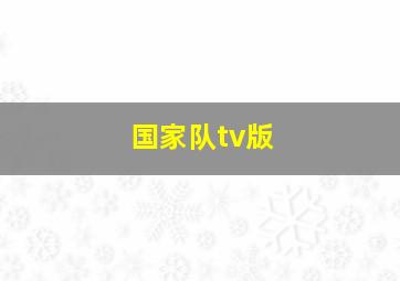 国家队tv版