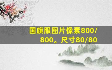 国旗服图片像素800/800。尺寸80/80