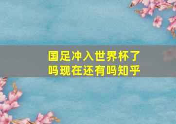 国足冲入世界杯了吗现在还有吗知乎