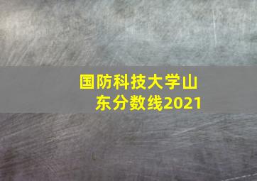 国防科技大学山东分数线2021