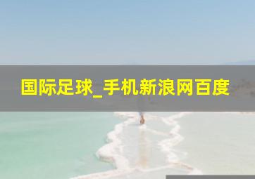 国际足球_手机新浪网百度