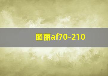 图丽af70-210