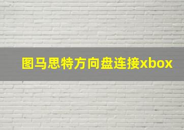 图马思特方向盘连接xbox