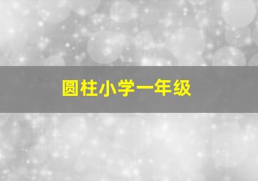 圆柱小学一年级