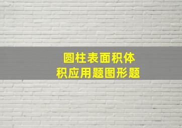 圆柱表面积体积应用题图形题