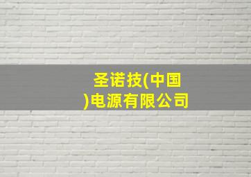 圣诺技(中国)电源有限公司