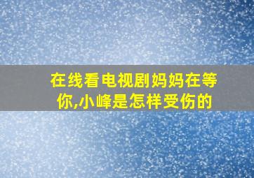 在线看电视剧妈妈在等你,小峰是怎样受伤的