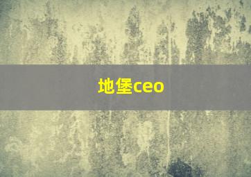 地堡ceo