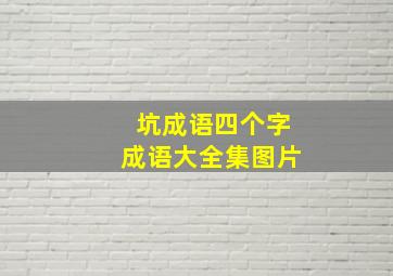 坑成语四个字成语大全集图片