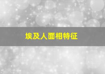 埃及人面相特征