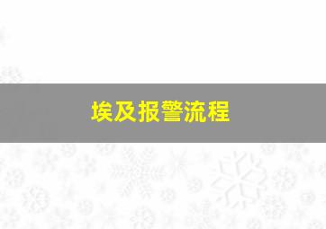 埃及报警流程