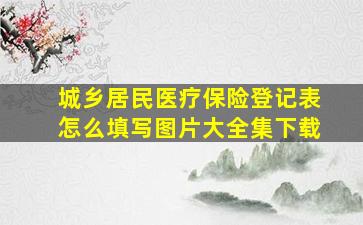 城乡居民医疗保险登记表怎么填写图片大全集下载