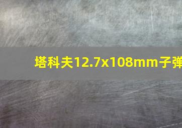 塔科夫12.7x108mm子弹