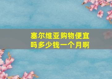 塞尔维亚购物便宜吗多少钱一个月啊