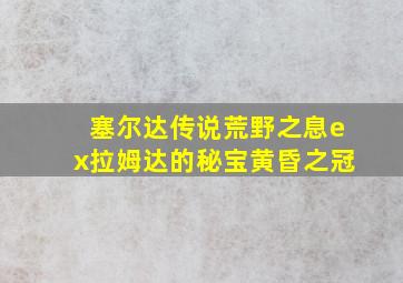 塞尔达传说荒野之息ex拉姆达的秘宝黄昏之冠