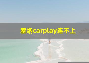 塞纳carplay连不上