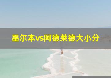 墨尔本vs阿德莱德大小分