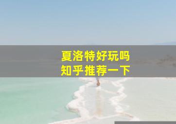 夏洛特好玩吗知乎推荐一下